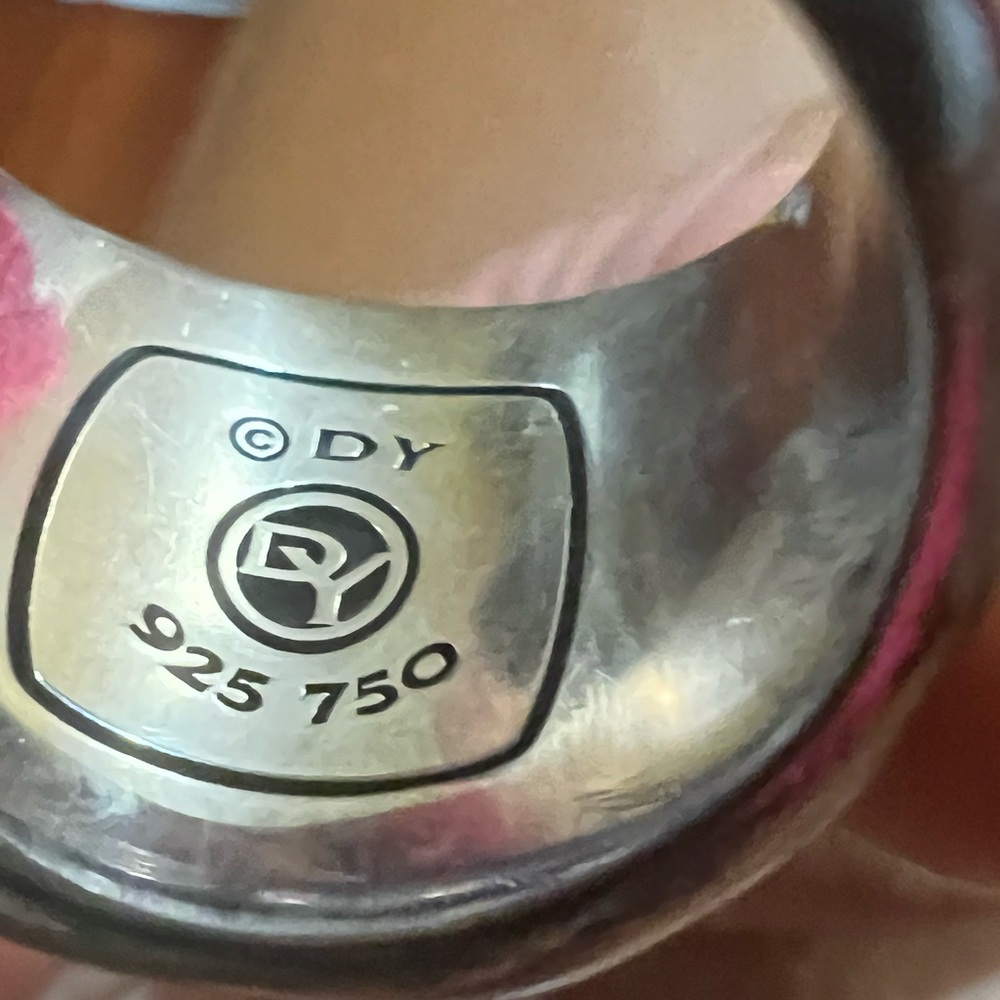 David Yurman WAVES SIGNET RING - Picture 5 of 7